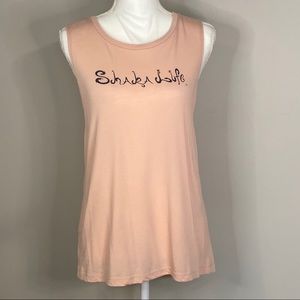 Bella Canvas Life Dusty Pink Muscle Tank Top